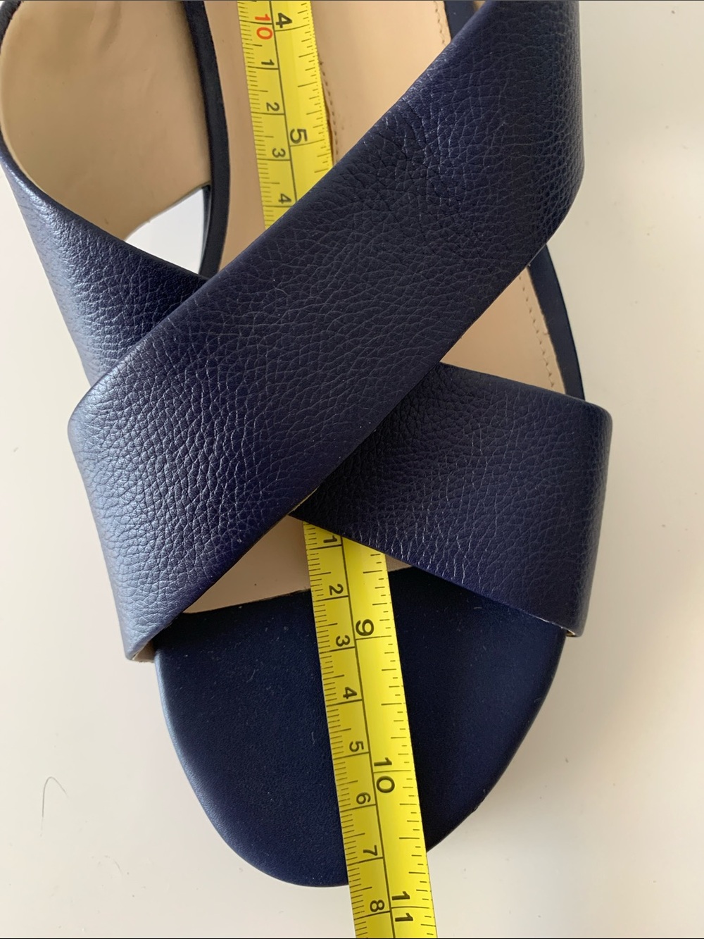 Cole Haan Navy Cross-Band Slingback Sandals Size 10 - Picture 8 of 8